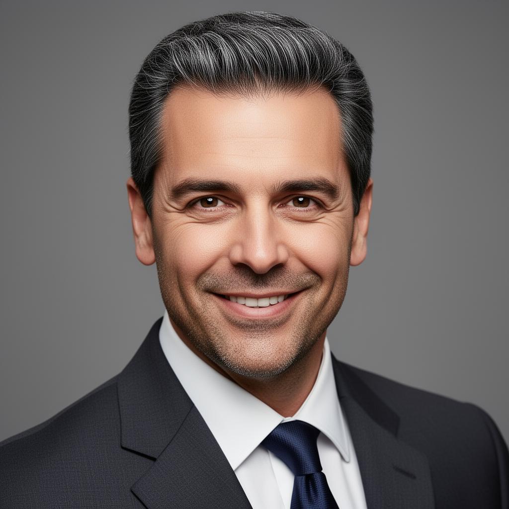 Executivo com cabelo restaurado por prótese capilar premium